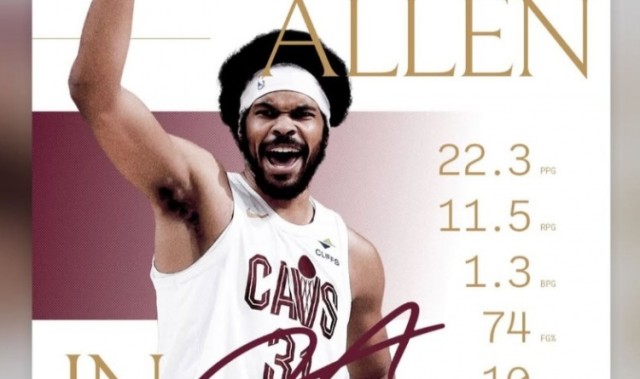 华体会官网下载-贾勒特·阿伦二月场均22.3分11.5板&amp;命中率74% 米切尔：月最佳