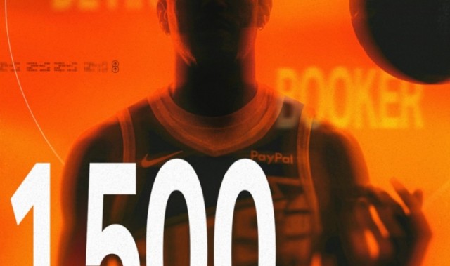 华体会官网-🎯里程碑！布克常规赛生涯三分命中数突破1500大关